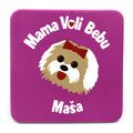Mama voli bebu i Maksimove avanture - magnet kvadrat - maša - Anduja d.o,o,