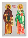 Sveti Kirilo i Metodije - ikona na kamenu