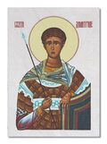 Sveti Dimitrije - ikona na kamenu