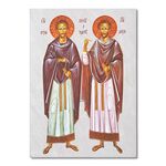 Sveti Kozma i Damjan - ikone na kamenu