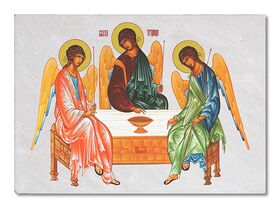 Sveta Trojica - ikona na kamenu