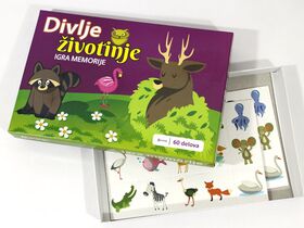 Igra memorije - Divlje životinje - štamparija Anduja