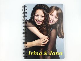 Personalizovana sveska A5 - "Irina i Jana" - štamparija Anduja