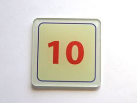 Pločica - broj stana - pleksiglas - štamparija Anduja