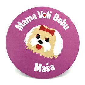 Mama voli bebu i Maksimove avanture - podmetači za čaše kružni - Anduja doo
