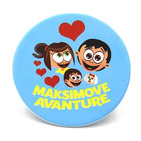 Mama voli bebu i Maksimove avanture -okrugao bedž - porodica