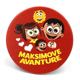 Mama voli bebu i Maksimove avanture -okrugao bedž - porodica
