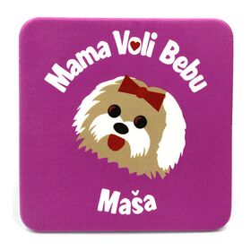 Mama voli bebu i Maksimove avanture - magnet kvadrat - maša - Anduja d.o,o,