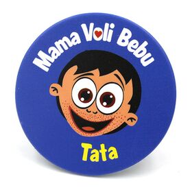 Mama voli bebu i Maksimove avanture kvadratni bedž - mama - Anduja d.o.o.