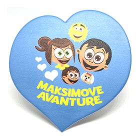 Mama voli bebu i Maksimove avanture - set 6 srcolikih podmetača za čaše