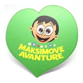 Mama voli bebu i Maksimove avanture - set 6 srcolikih podmetača za čaše