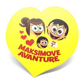 Mama voli bebu i Maksimove avanture - set 6 srcolikih podmetača za čaše