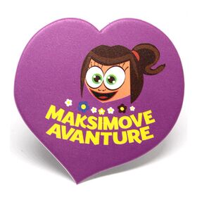 Mama voli bebu i Maksimove avanture - srce bedž - mama - Anduja d.o.o.