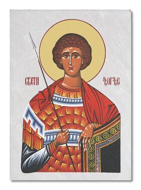 Sveti Georgije - Đurđic - ikona na kamenu