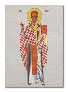 Sveti Nikola - ikona na kamenu